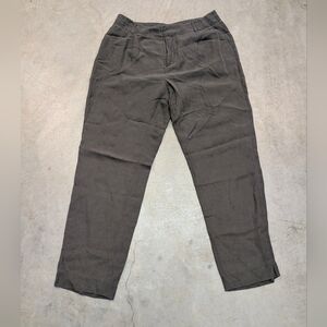 Contemporaine Exclusive Simons Lyocell Linen Pants Women's 10 Ankle Gray